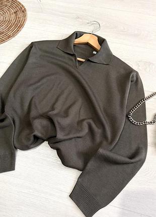 Базовый свитер oversize (50% шерсть)