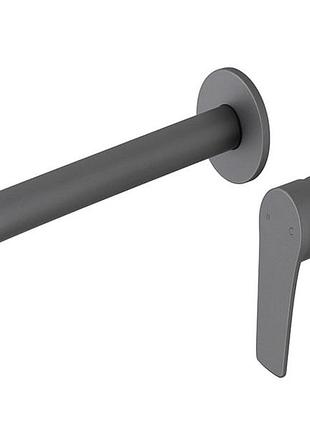Комплект для раковины (вмонтов.в стену),графитовый aim,dg504 gun grey