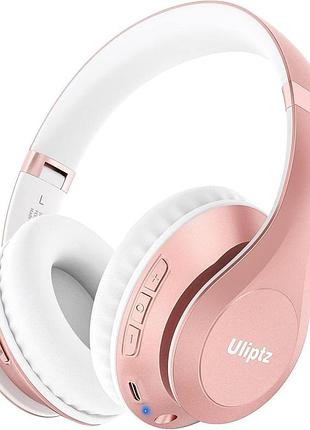 Бездротові bluetooth-навушники uliptz wh203a (рожеве золото)
