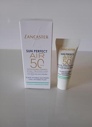 Lancaster sun perfect air 50 pore & imperfections сонцезахист для жирної та проблемної шкіри 5ml.
