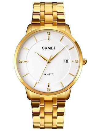 Наручний годинник skmei 1801sgd gold stainless steel