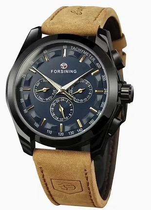 Чоловічий механічний годинник forsining walker limited new