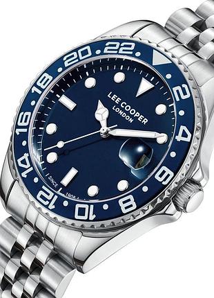 Чоловічий водостійкий годинник lee cooper daytona blue