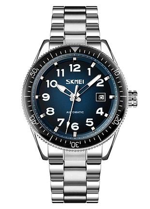 Наручний годинник skmei 9232ssibu silver/blue-steel strap