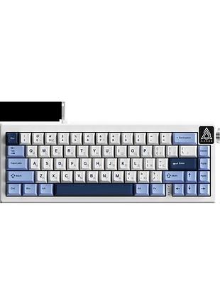 Дротова механічна клавіатура ajazz ak650 sea salt switches blue white blue (ak650-ss-bwb)