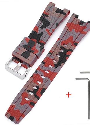 Ремінець modfit ремінець для casio g-shock gst-w300 camo red si