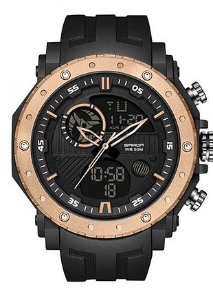 Наручний годинник sanda 6012 black-rose gold