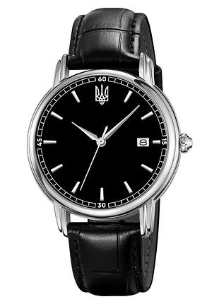 Наручний годинник awarder 020 тризуб срібло silver-black