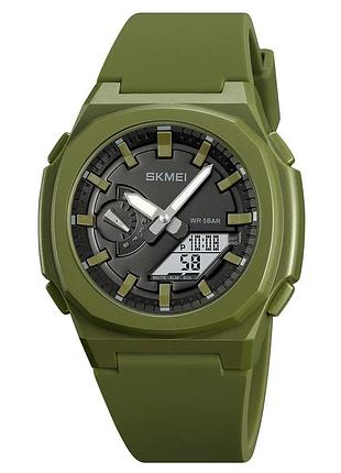 Наручний годинник skmei 2091agwt army green white