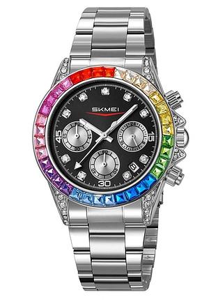 Наручний годинник skmei 2352sibk silver-black