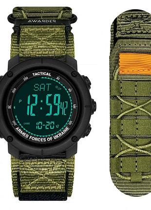 Наручний годинник awarder 036 nylon tactic black-army green