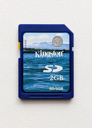 Sd флешка карточка памяти 2 gb kingston 2gb