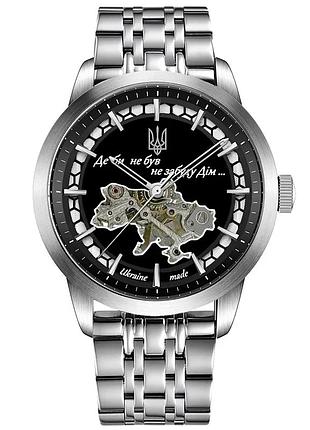 Наручний годинник awarder 043 де би не був silver-black steel automatic