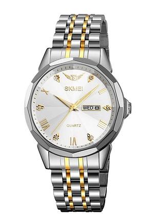 Наручний годинник skmei 2291tgdwt silver-gold-white