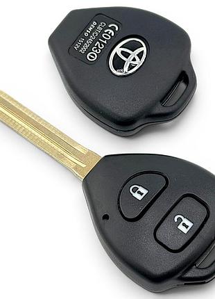 Корпус ключа toyota з заготовкою (лезом) на 2 кнопки тойота чохол болванка (н1)