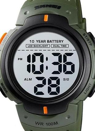 Чоловічий спортивний тактичний годинник skmei neon 10 bar