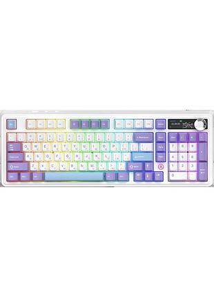 Бездротова механічна клавіатура ajazz ak980 v2 gift switch v2 purple white blue (ak980-v2-g-pwb)