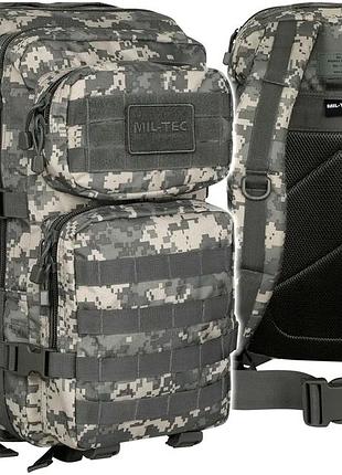 Туристический рюкзак 36 литров с системой molle для путешествий серый mil-tec se1426