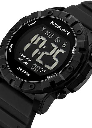 Чоловічий водостійкий спортивний тактичний годинник naviforce professional