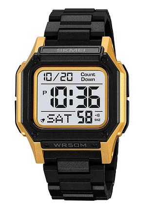 Наручний годинник skmei 2264bkgdwt black-gold-white