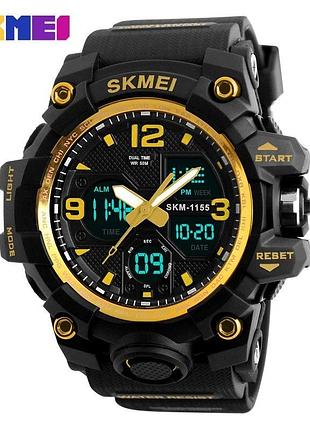 Наручний годинник skmei 1155 black-gold