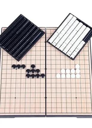 Настільна гра "go game" 3215gg 2 кольори фішок, ігрова дошка 32х32 см