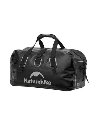 Водонепроникна дорожня сумка naturehike cnk2450xb015, 60 л, чорна