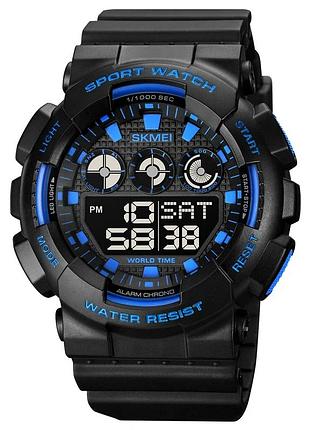 Наручний годинник skmei 1857bu black-blue