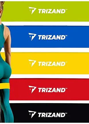 Набір гумок для тренувань 5 шт 5 рівнів опору латекс trizand he0561