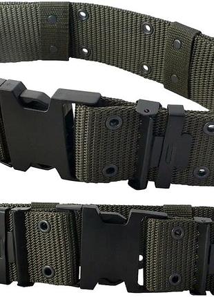 Тактический ремень 110 см нейлон для ношения снаряжения оливковый mil-tec se1500