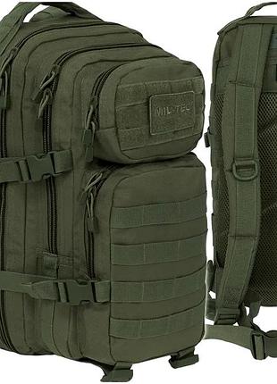 Тактический рюкзак 20 литров с системой molle для военных целей оливковый mil-tec se1320