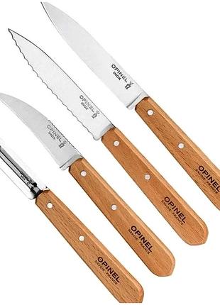 Кухонний набір ножів 4 шт. неіржавка сталь для кухні opinel se0574