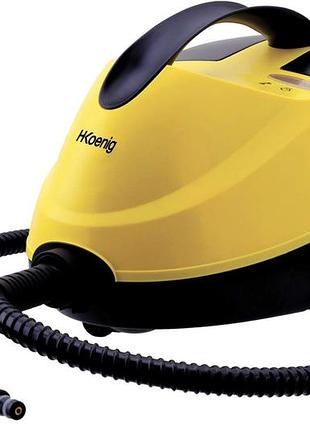 Уцінка! портативний пароочисник h.koenig nv6200 2000 вт – парова швабра для твердих підлог, плитки та дому