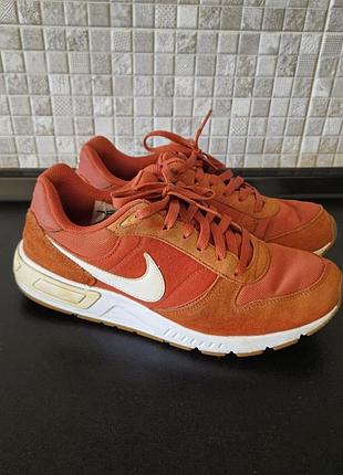Оранжевая кроссовки nike, р.43,оригинал