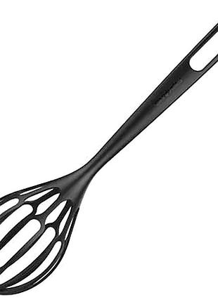 Венчик для взбивания теста пластиковый для кухни 1 шт черный fiskars se0603