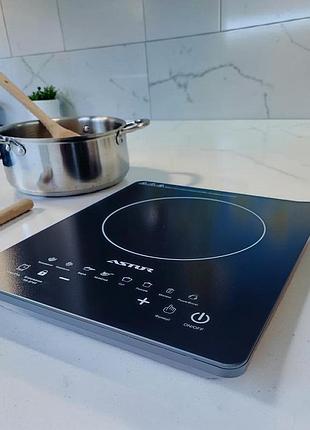 Электрическая индукционная настольная плита чёрная 2000 вт astor idc-2042