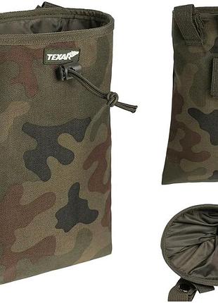 Тактический подсумок полиэстер 1000d для переноски с системой molle woodland texar se1561