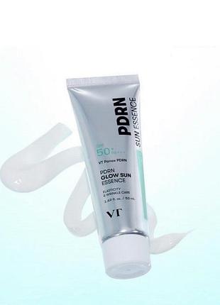 Сонцезахисна зволожуюча есенція з pdrn – vt pdrn glow sun essence spf 50+/pa+++