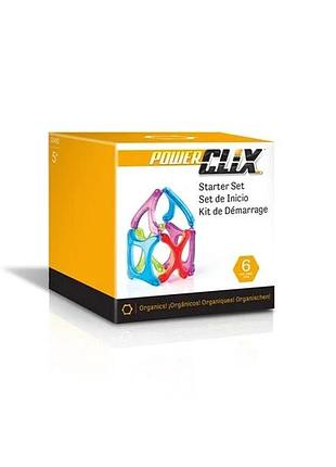 Магнітний конструктор guidecraft powerclix organics базовий набір, 6 деталей (g9482)