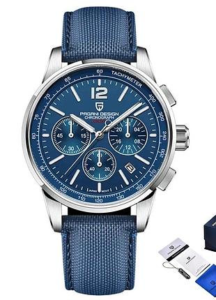 Наручний годинник pagani design ys008 silver-blue