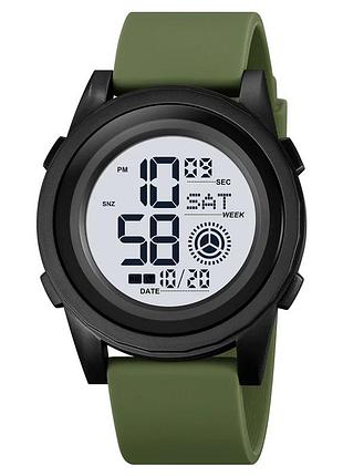 Наручний годинник skmei 2082agwt army green white