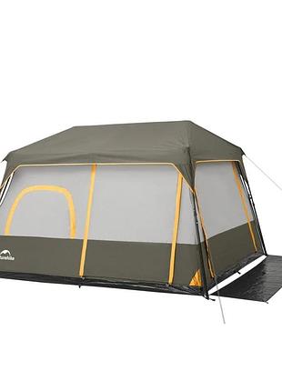 Намет шестимісний naturehike cape 8.4 cnk2450ws050 з швидким розкриттям, сіро-коричневий