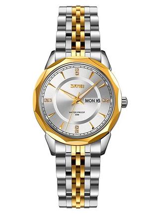 Наручний годинник skmei 9264tgdsi silver/gold-silver