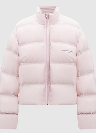 Alexander wang ніжно-рожевий пуховик куртка s новий