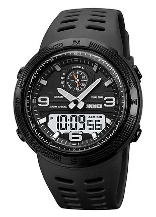 Наручний годинник skmei 1655bkwt black-white