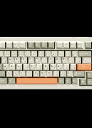 Бездротова механічна клавіатура ajazz ak820 max flying fish switch retro colour - 8000 mah (ak820max