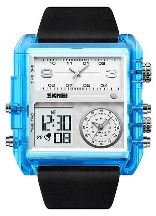 Наручний годинник skmei 2020bu blue-transparent