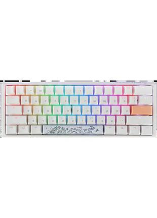 Механічна клавіатура ducky one 3 mini cherry mx brown rgb white ua