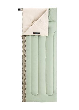 Спальний мішок naturehike l150 nh20msd05, (13°c) лівий, світло-зелений