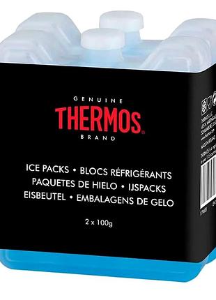Аккумулятор холода 2 шт для термосумки 100 мл многоразовый нетоксичный thermos se0607